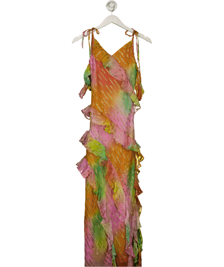 Never Fully Dressed Multicoloured Ombre Jacquard Faro Dress UK 8 - Reliked