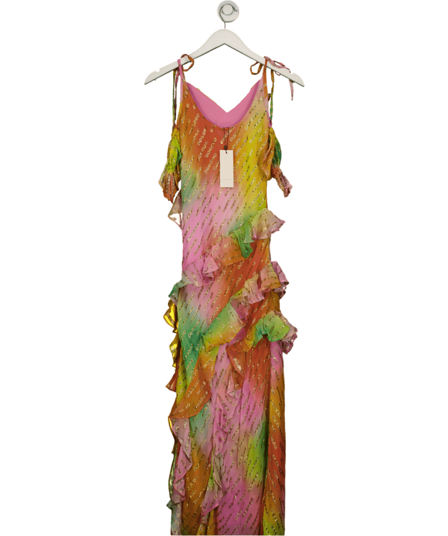 Never Fully Dressed Multicoloured Ombre Jacquard Faro Dress UK 8 - Reliked