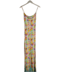 Never Fully Dressed Multicoloured Patti Square Neck Sun Print Midi Dress UK 8 - Reliked
