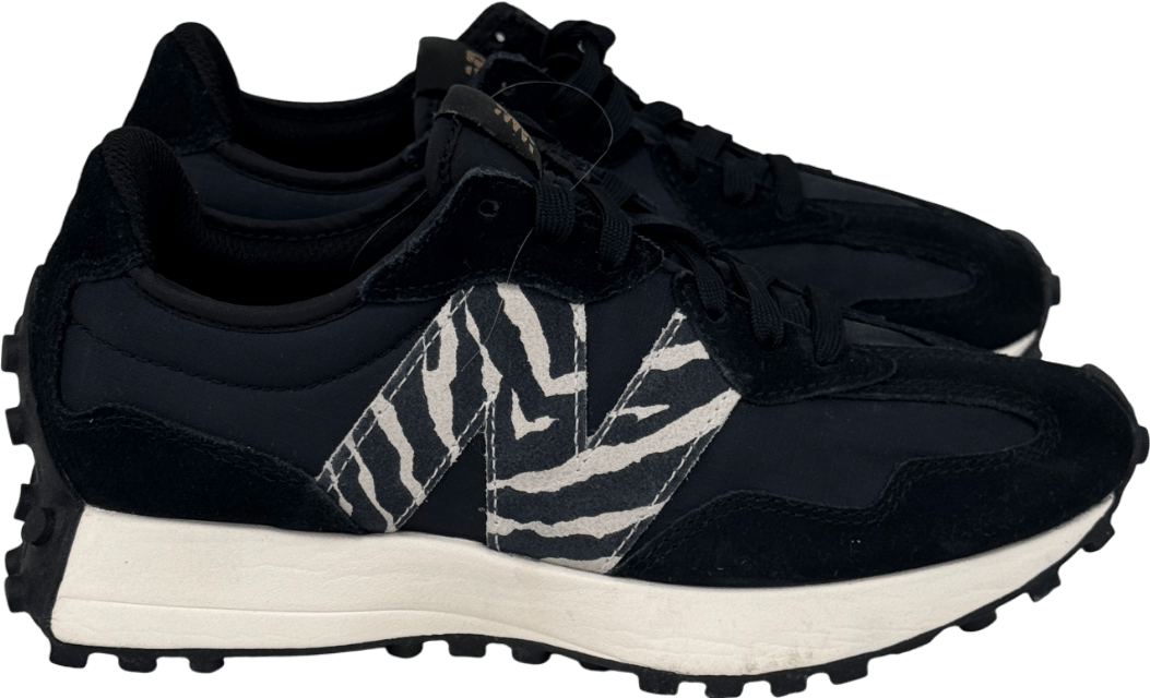 New Balance 327 Black Zebra Trainers UK 5 EU 38 👠 - Reliked
