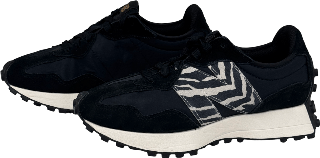 New Balance 327 Black Zebra Trainers UK 5 EU 38 👠 - Reliked