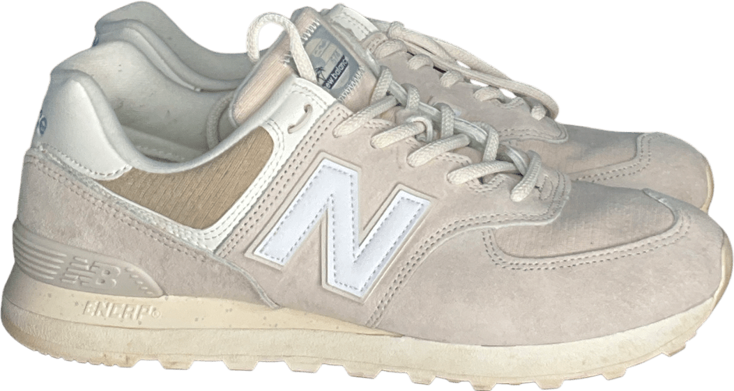 New Balance Cream 574 Trainers UK 9 EU 43 👞 - Reliked