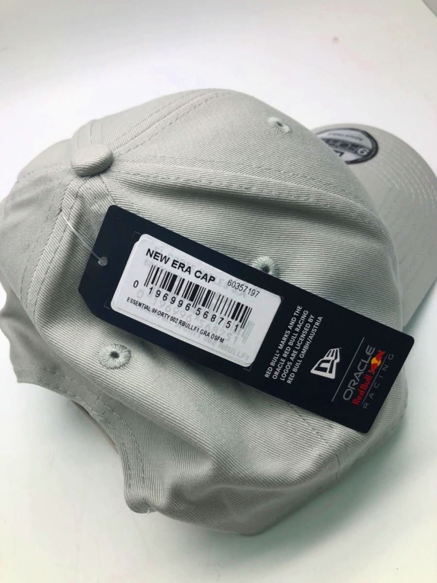 New Era Cap Grey Oracle Red Bull Racing 9FORTY Adjustable Hat One Size - Reliked