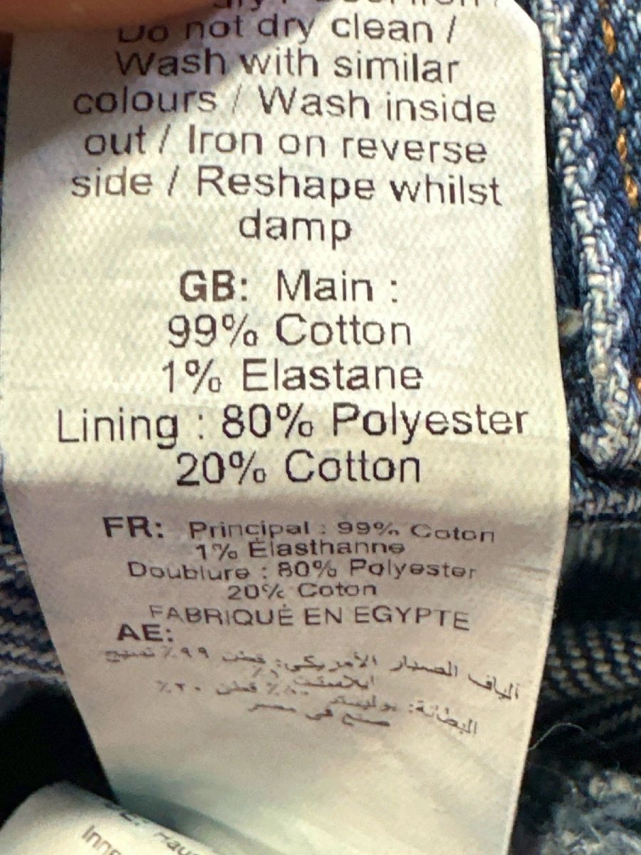 New Look Blue Beverley Mom Jean UK 6 - Reliked