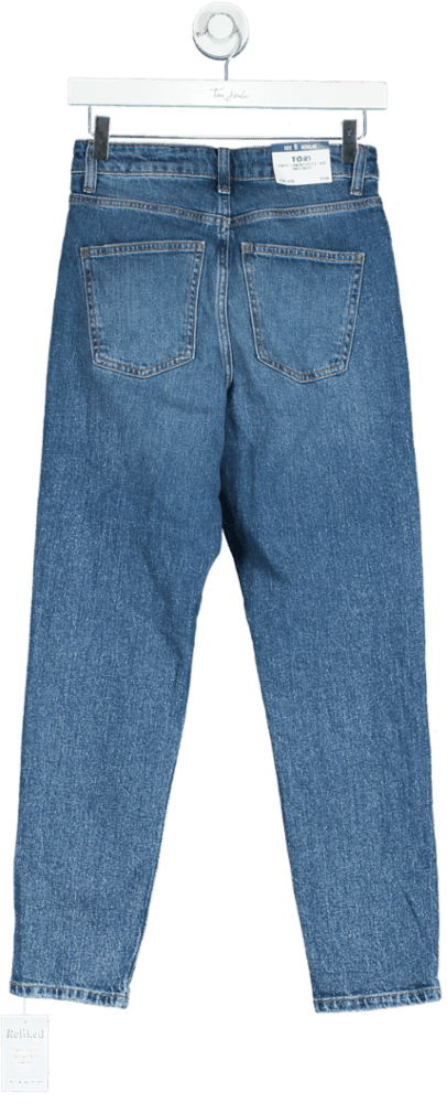 New Look Blue Beverley Mom Jean UK 6 - Reliked