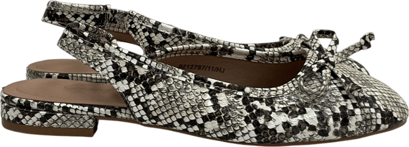 New Look Cream Off White Faux Leather Slingback Flats UK 3 EU 36 👠 - Reliked