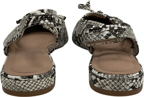 New Look Cream Off White Faux Leather Slingback Flats UK 3 EU 36 👠 - Reliked