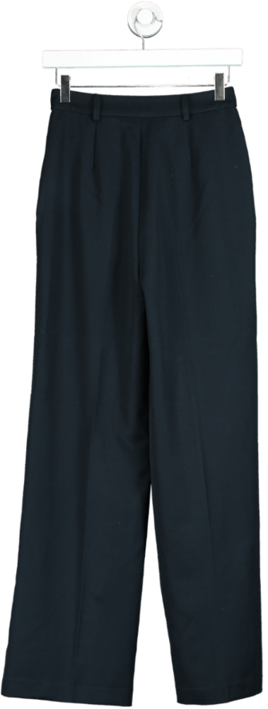 New Look Navy Wide Leg Trousers UK 6 - Reliked