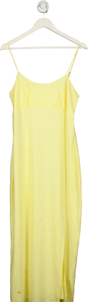 New Look Yellow Lexi Slip Dress UK 12 - Reliked