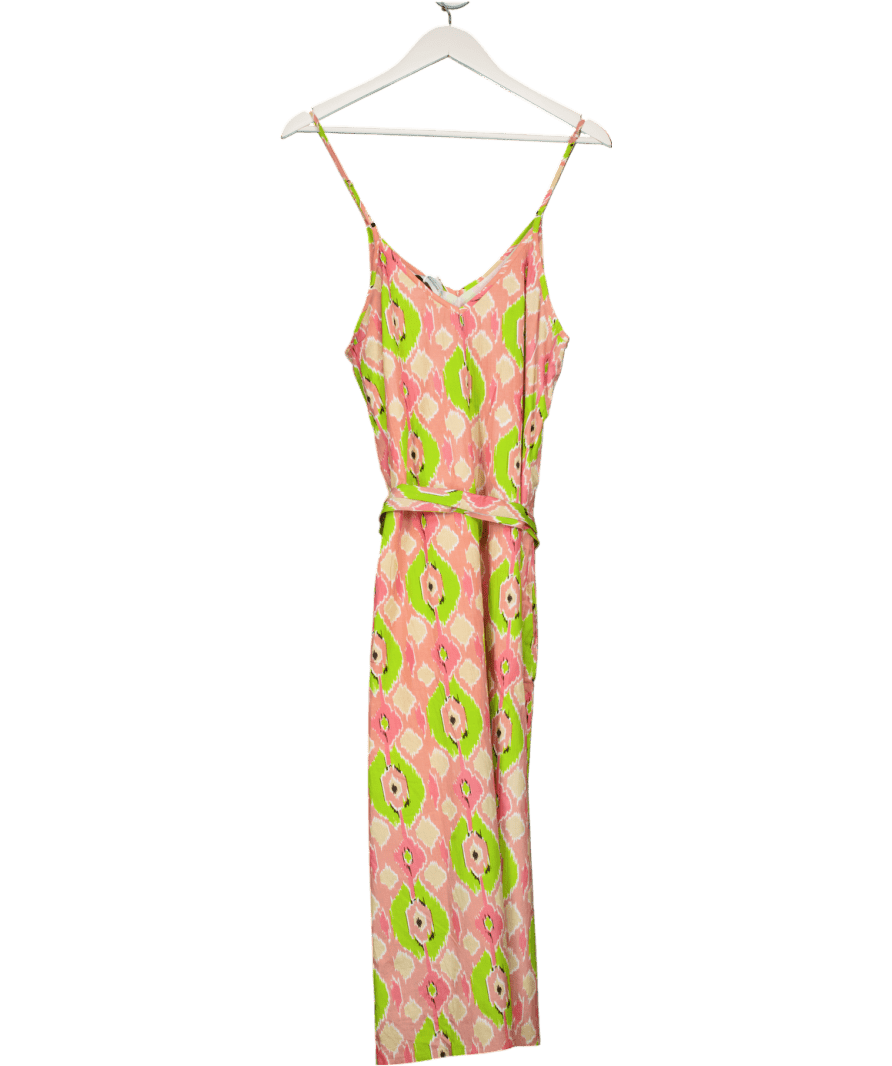 Newday Originals Green / Pink Ikat Printed Sundress UK S - Reliked