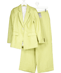Next 2 - piece Premium Green Linen Blazer And Trouser Set UK 8 - Reliked