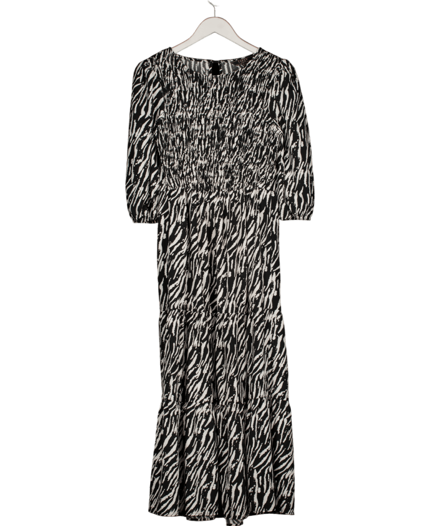 Next Black And White Print Maxi Dress UK 8 - Reliked