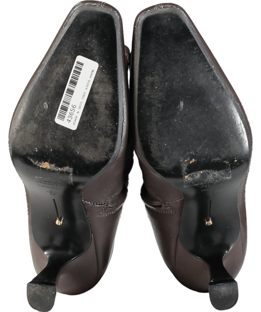 Next Brown Leather Premium Ankle Sock Boots UK 5 EU 38 👠 - Reliked