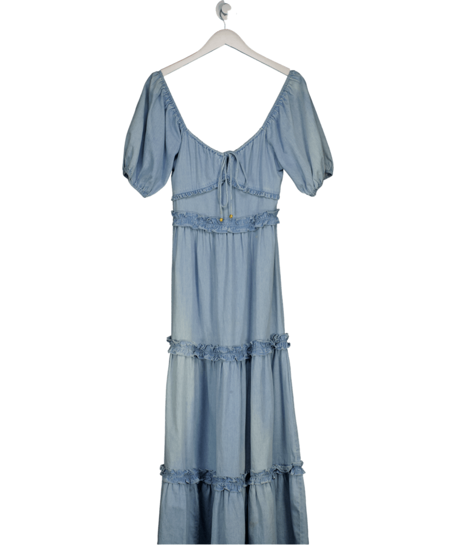 Next Friends Like These Mid Blue Millie Mackintosh Boho Maxi Dress UK S - Reliked