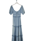 Next Friends Like These Mid Blue Millie Mackintosh Boho Maxi Dress UK S - Reliked