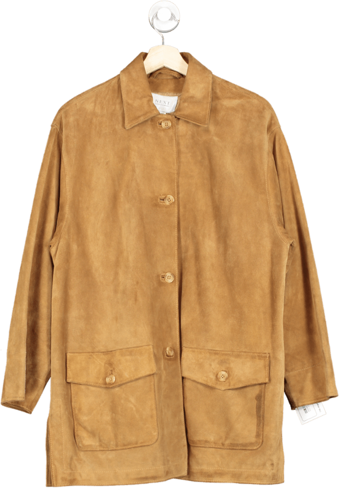 Next Tan Suede Jacket UK MEDIUM - Reliked