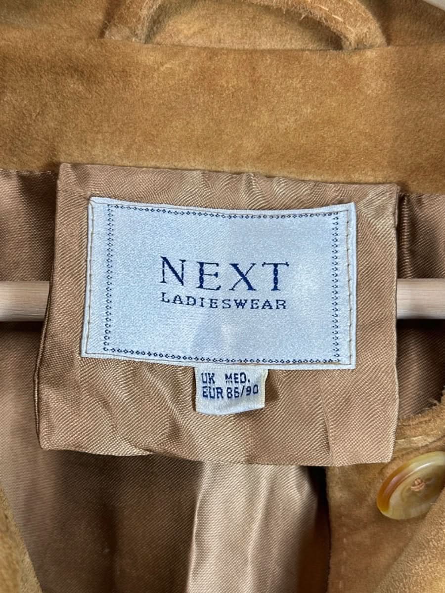 Next Tan Suede Jacket UK MEDIUM - Reliked