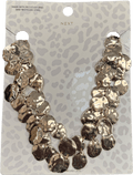 Next Yellow Gold Tone Molten Drop Collar Necklace Made With Recycled Zinc - Reliked