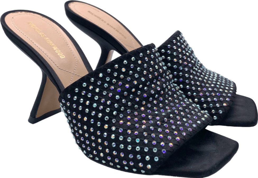 Nicholas Kirkwood Black Gem - Embellished Heeled Mules EU 37 - Reliked
