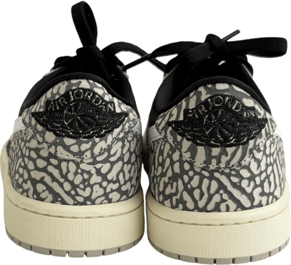 Nike Black Air Jordan 1 Low Trainers With Muslin Tech UK 6 EU 39 - Reliked