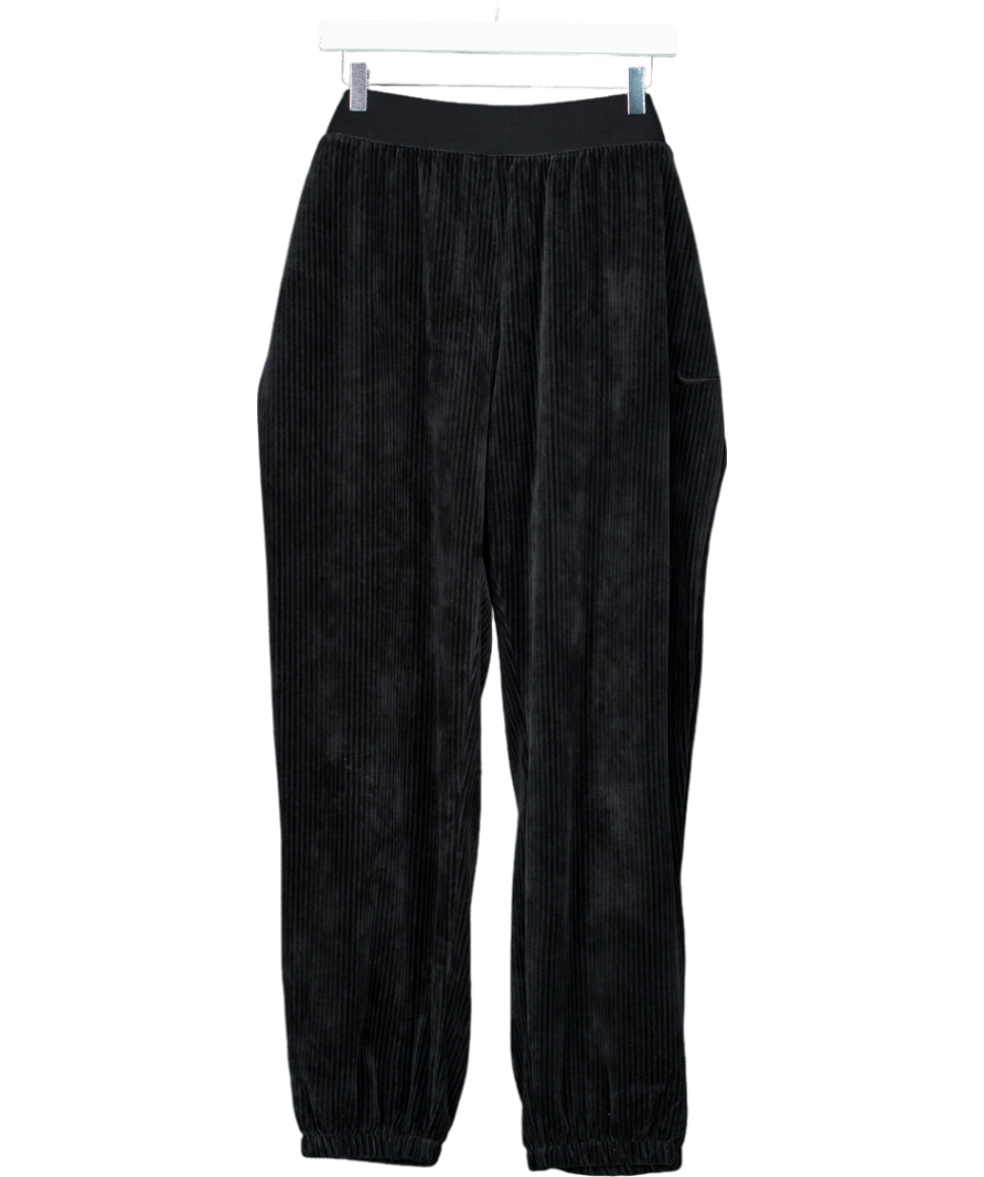 Nike Black High Waisted Velour Joggers UK XXL - Reliked