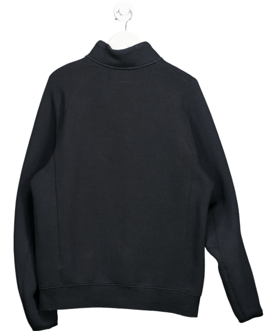 Nike Black Quarter Zip Sweatshirt With Zipped Front Pocket UK L - Reliked