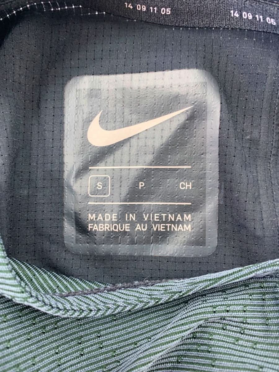 Nike Black/Green Running T-Shirt S - Reliked