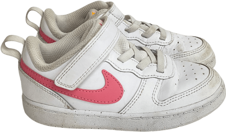 Nike Court Borough Low Recraft Girls Toddler In White UK 8.5 EU 26 👼 - Reliked