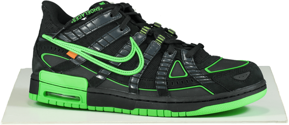 Nike CU6015 Black/Green Strike Air Rubber Dunk/OW Trainers 👟 UK 10.5 👟 - Reliked
