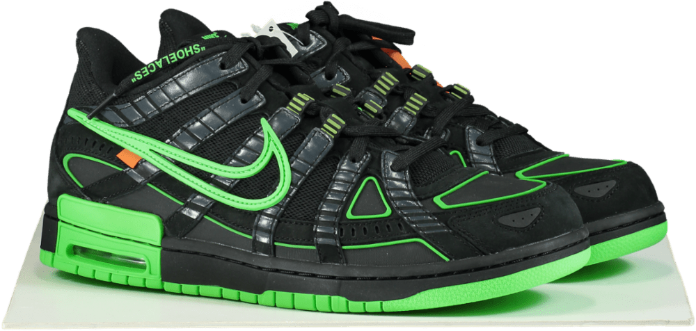 Nike CU6015 Black/Green Strike Air Rubber Dunk/OW Trainers 👟 UK 10.5 👟 - Reliked