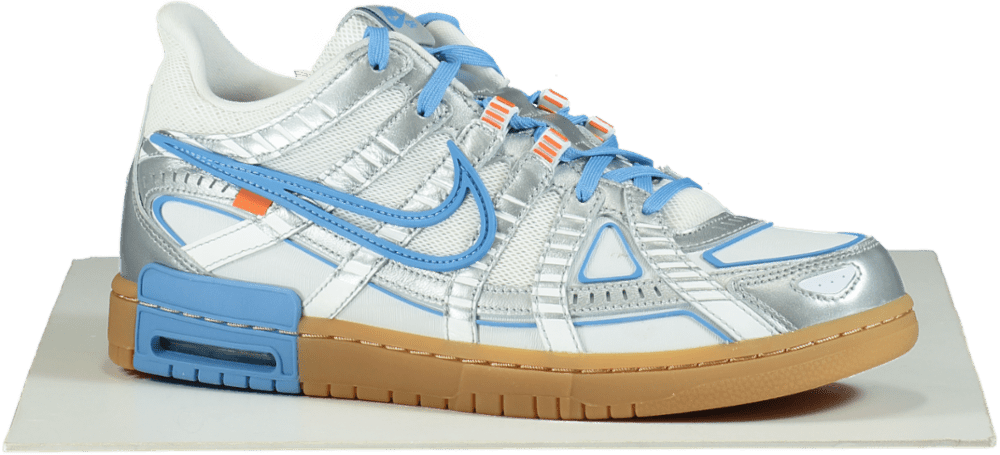 Nike CU6015 White/University Blue Off White Air Rubber Dunk Trainers UK 10.5 👟 - Reliked