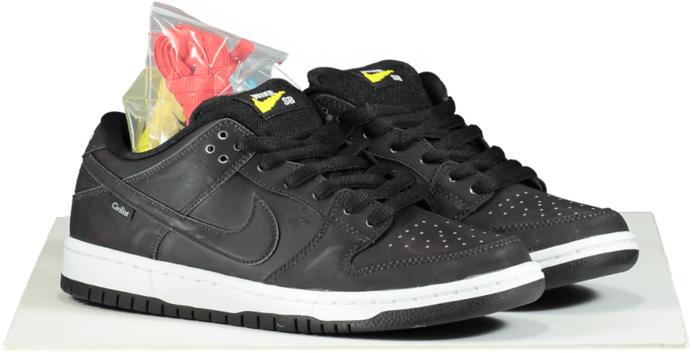 Nike CZ5123 Black SB Dunk Low Pro QS Trainers UK 8.5 👟 - Reliked
