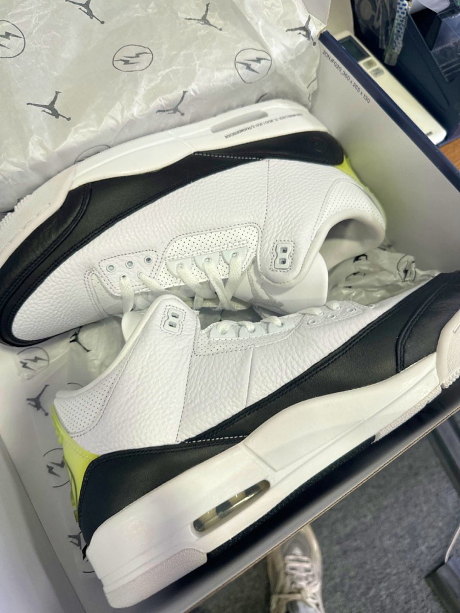 Nike DA3595 White/Black Air Jordan 3 Retro SP Trainers UK 12 👟 - Reliked