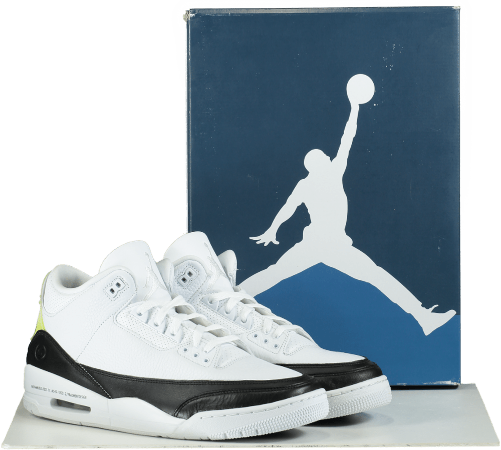 Nike DA3595 White/Black Air Jordan 3 Retro SP Trainers UK 12 👟 - Reliked
