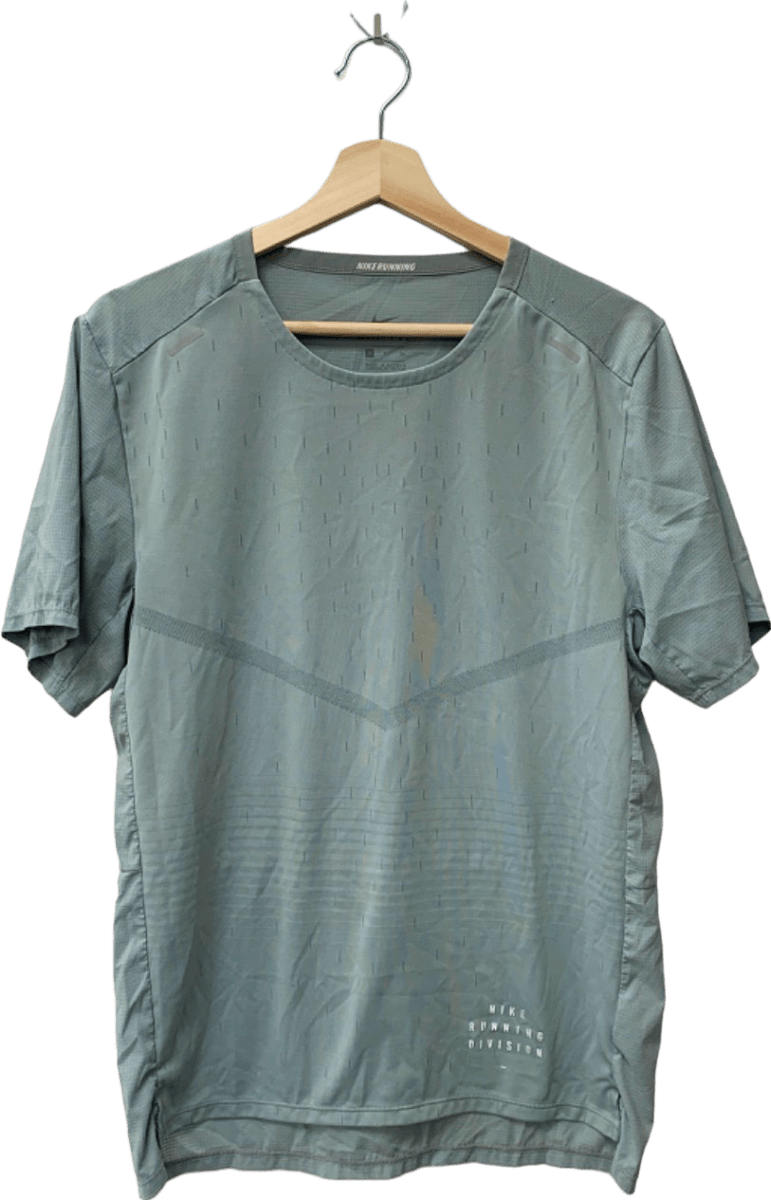 Nike Green Dri - Fit Running Top S - Reliked