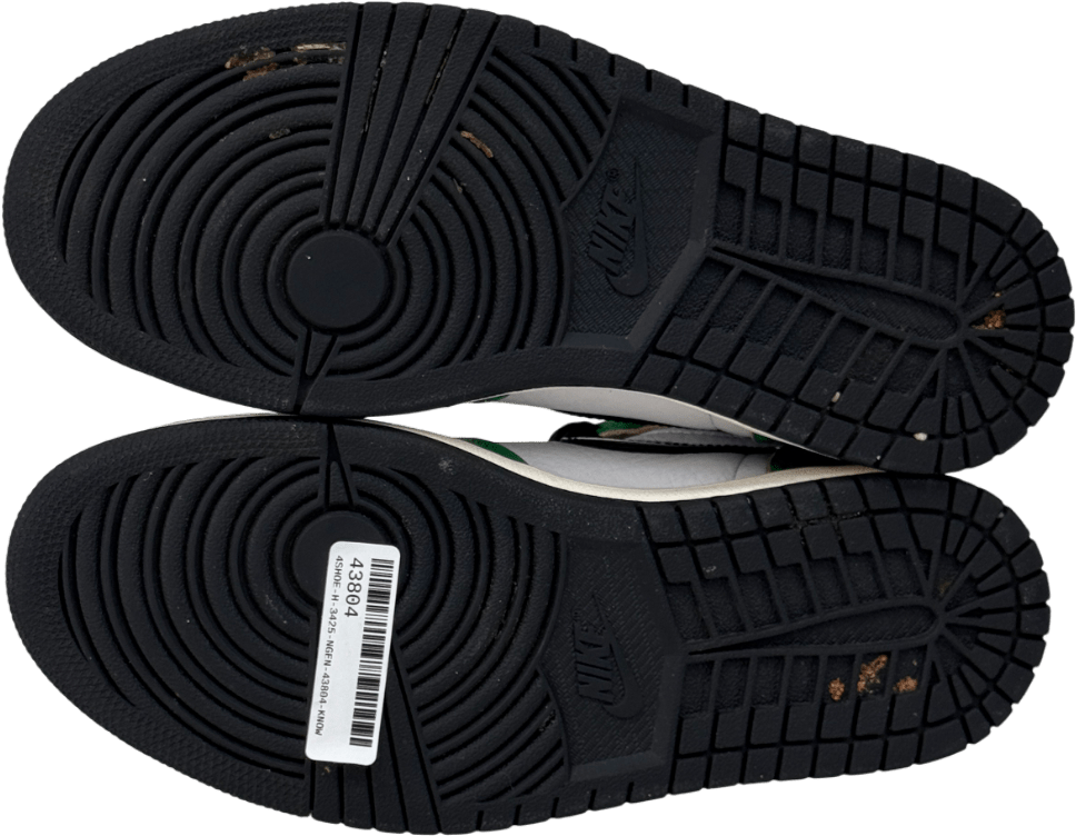 Nike White / Green / Black Jordan 1 Retro High Lucky Green Trainers UK 5.5 EU 38.5 👠 - Reliked