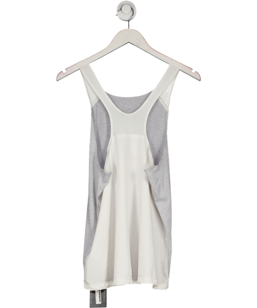 Nike White / Grey Dri - fit Tank Top UK M - Reliked