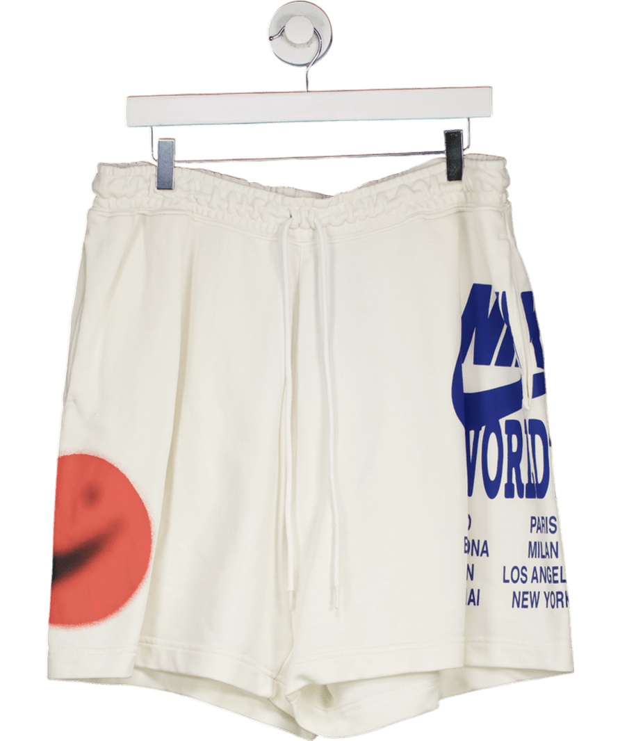 Nike White World Tour Jogger Shorts UK XL - Reliked