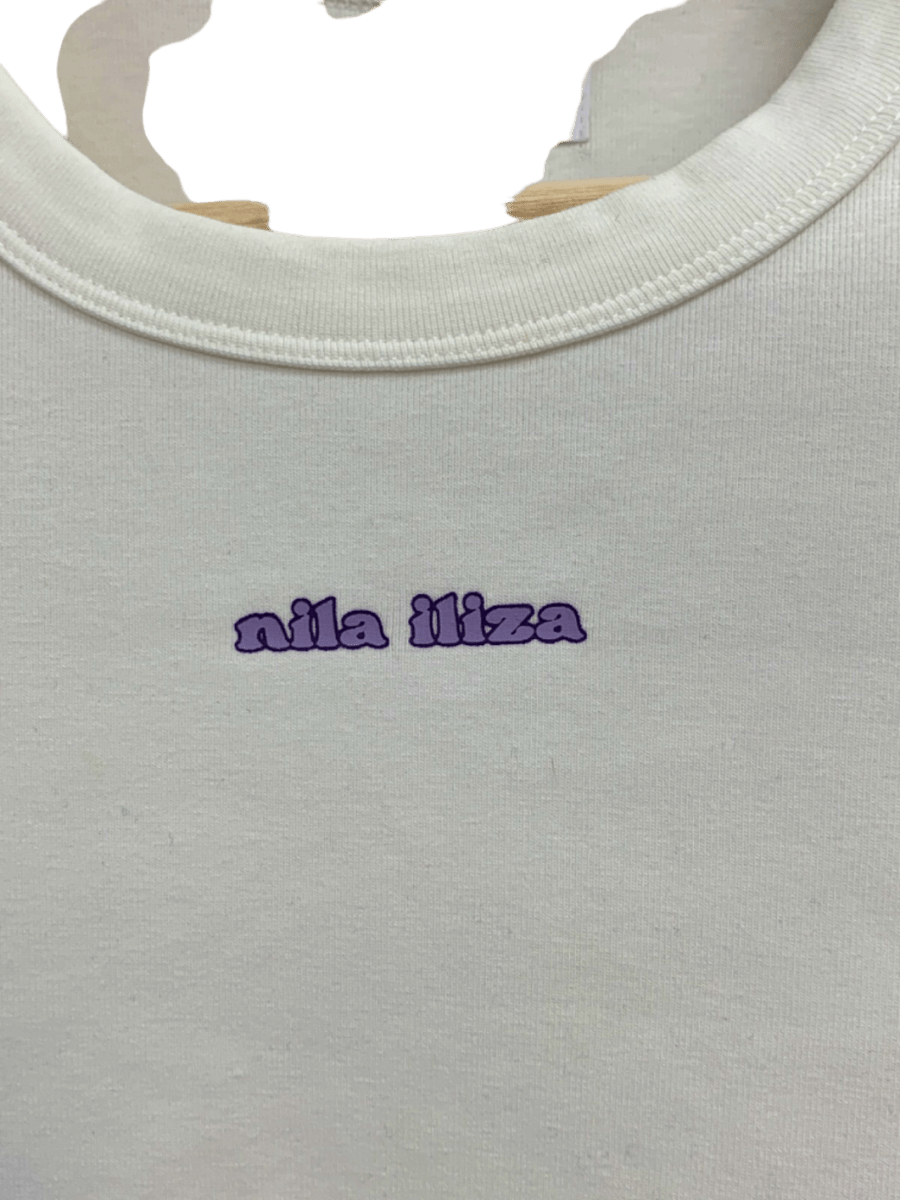 Nila Iliza White Crop Top UK S - Reliked