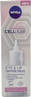 nivea Cellular Expert Filler Hyaluronic Acid Eye & Lip Contour Cream 15ml - Reliked