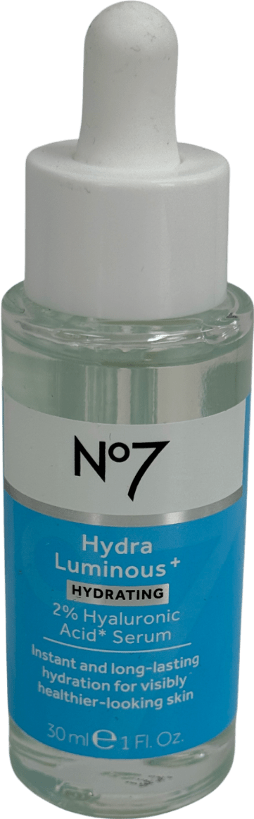 No7 Hydraluminous+ 2% Hyaluronic Acid Serum 30ml - Reliked