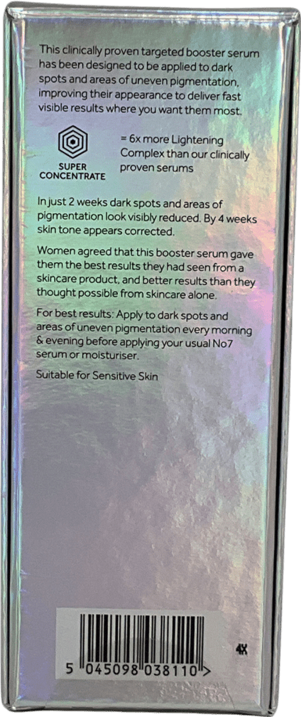 No7 Laboratories Dark Spot Correcting Booster Serum 15ml - Reliked