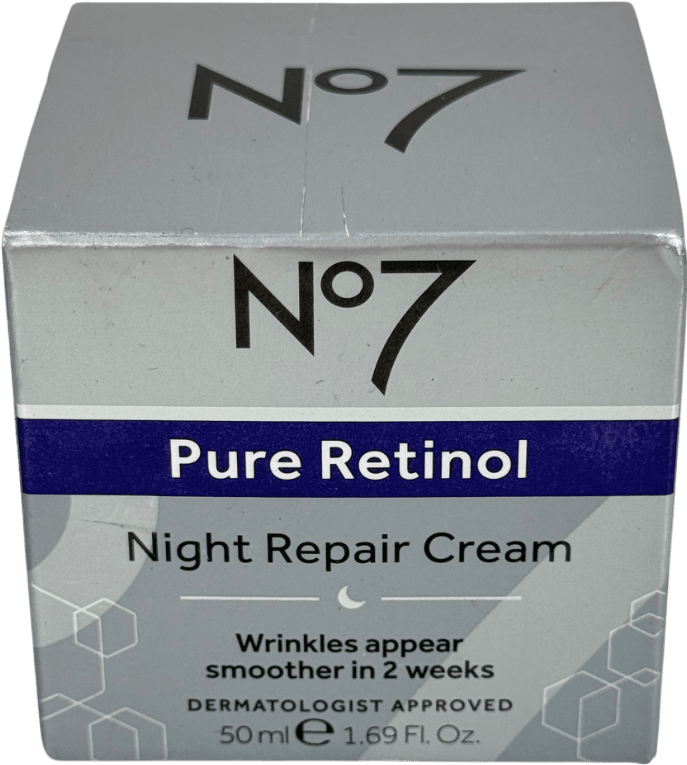 No7 Pure Retinol Night Repair Cream 50ml - Reliked