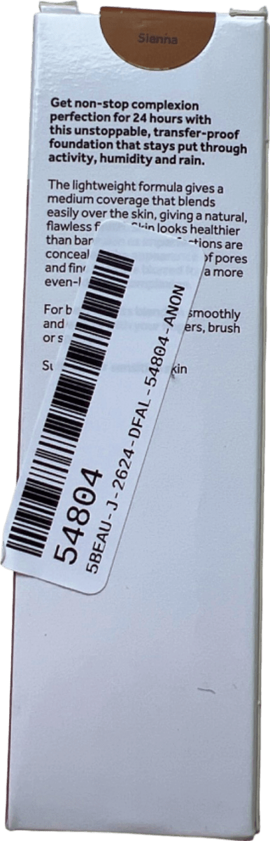 No7 Stay Perfect Foundation Sienna 30ml - Reliked