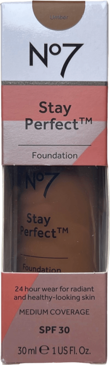 No7 Stay Perfect Foundation Umber 30ml - Reliked