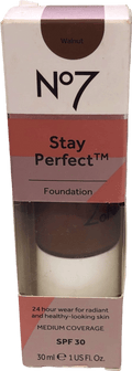 No7 Stay Perfect Foundation Walnut 30ml - Reliked