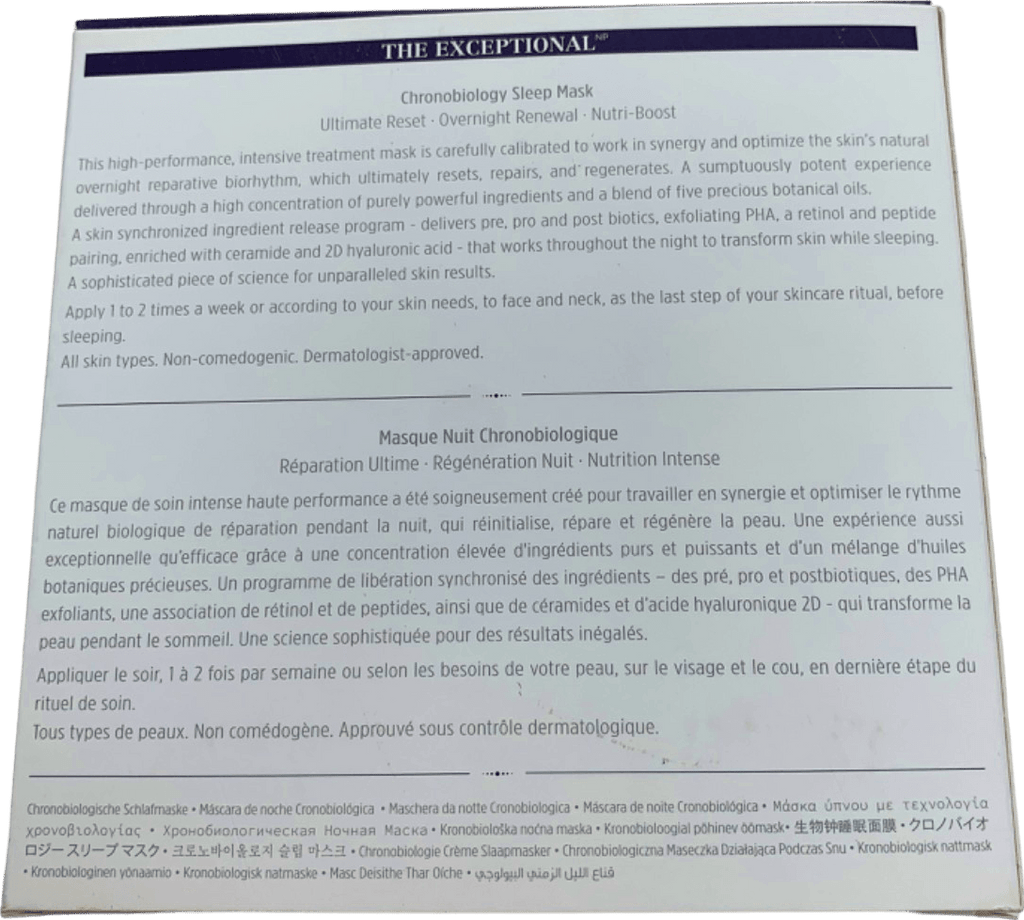 Noble Panacea The Exceptional Ultimate Reset Chronobiology Sleep Face Mask 12ml - Reliked