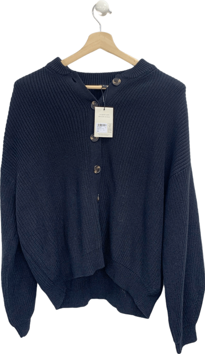 Nobody's Child Black Bomber Sleeve Collar Cardigan UK L - Reliked