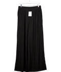 Nobody's Child Black Linen blend Wide Leg Trousers UK 12 - Reliked