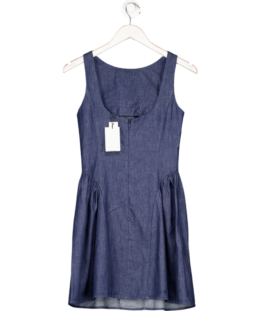 Nobody's Child Blue Penelope Denim Mini Dress UK 6 - Reliked